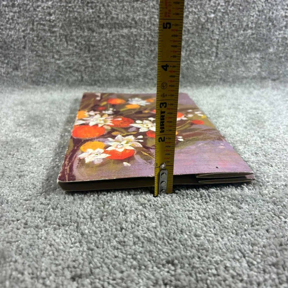 Ambassador Cards Stationery Set Vintage Purple Orange Floral Lap Pack